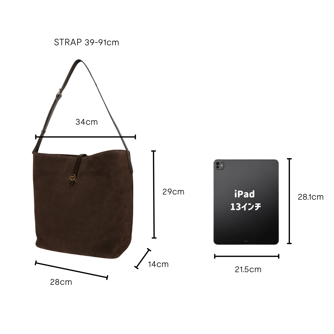DIECI FLUA BUCKET BAG L