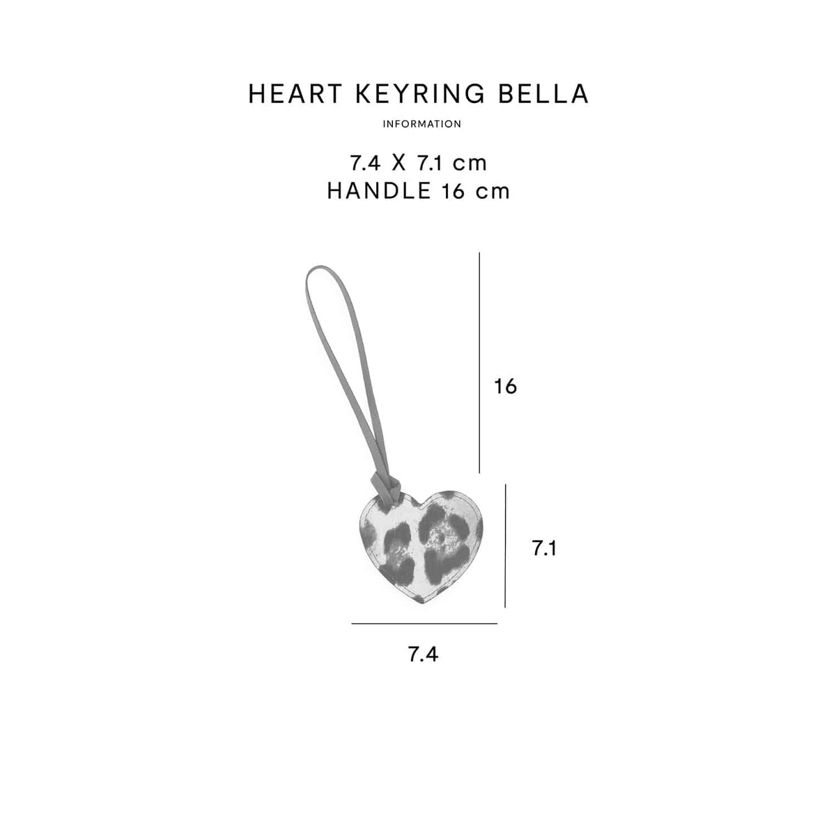 HEART KEYRING BELLA
